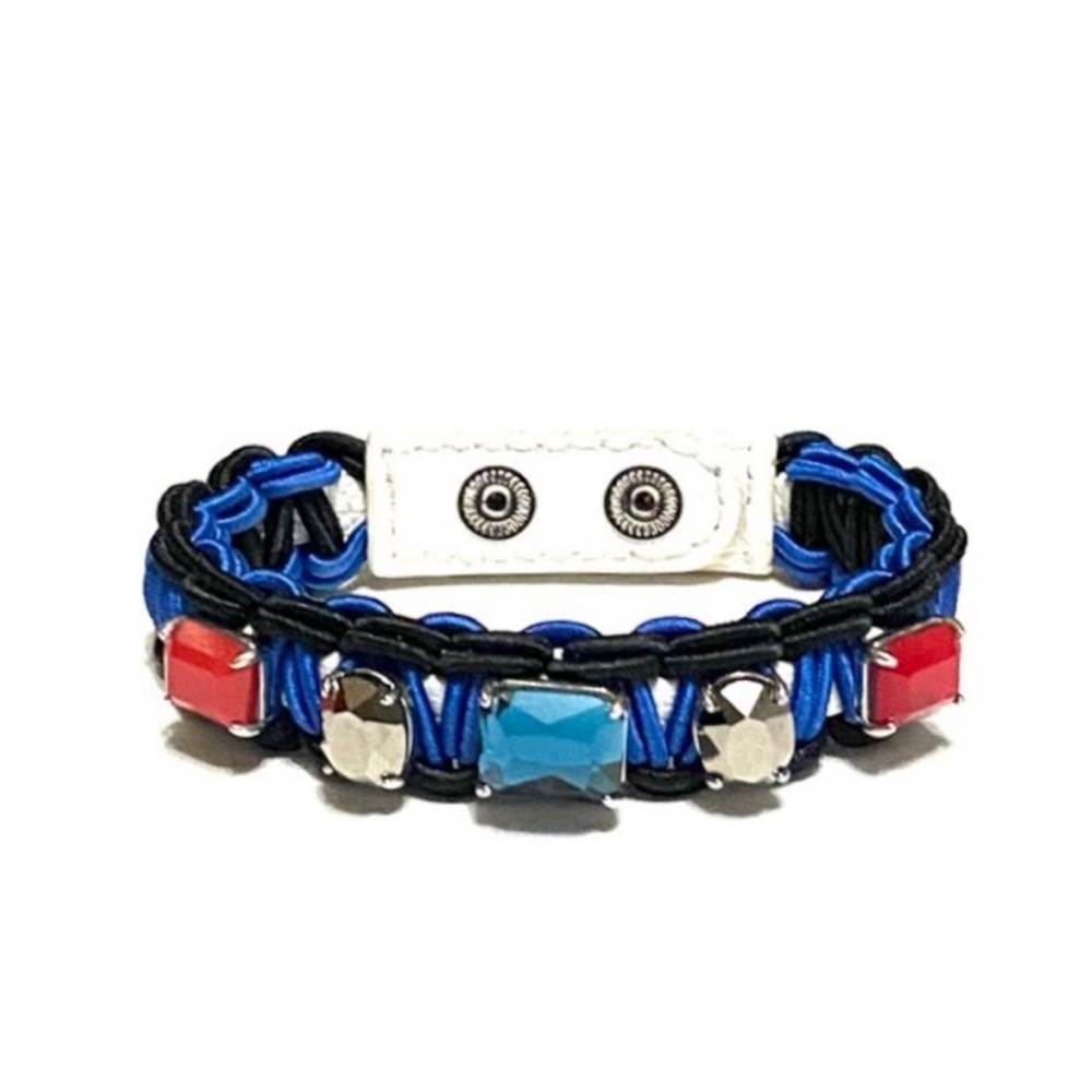 henri bendel Braided Gem Wrap Bracelet